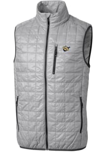 Cutter and Buck West Virginia Mountaineers Mens Grey Vault Rainier PrimaLoft Sleeveless Jacket