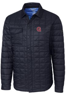 Cutter and Buck Gonzaga Bulldogs Mens Navy Blue Vault Rainier PrimaLoft Outerwear Lined Jacket