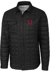 Cutter and Buck Utah Utes Mens Black Vault Rainier PrimaLoft Outerwear Lined Jacket