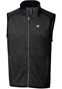 Cutter and Buck Illinois Fighting Illini Mens Charcoal Mainsail Sleeveless Jacket