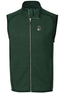 Cutter and Buck Michigan State Spartans Mens Green Mainsail Series Sleeveless Jacket