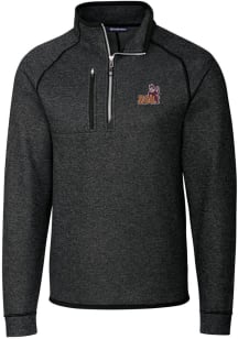 Cutter and Buck Arizona State Sun Devils Mens Grey Mascot Mainsail Long Sleeve Qtr Zip Pullover