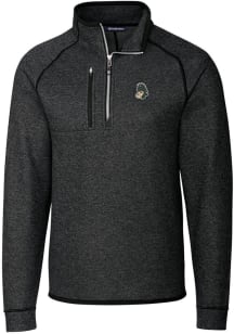 Cutter and Buck Michigan State Spartans Mens Grey Vault Mainsail Long Sleeve Qtr Zip Pullover