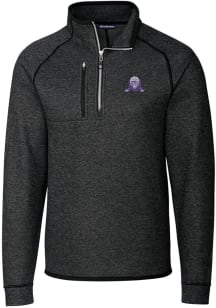 Cutter and Buck Northwestern Wildcats Mens Grey Vault Mainsail Long Sleeve Qtr Zip Pullover