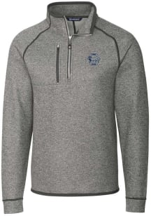Cutter and Buck Penn State Nittany Lions Mens Grey Vault Mainsail Long Sleeve Qtr Zip Pullover