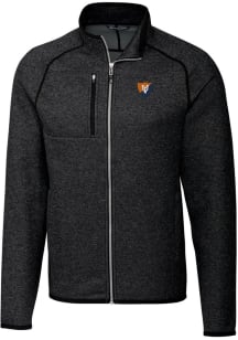 Cutter and Buck Illinois Fighting Illini Mens Grey Vault Mainsail Design Medium Weight Jacket