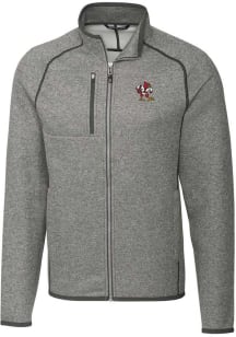 Cutter and Buck Louisville Cardinals Mens Grey Mainsail Medium Weight Jacket