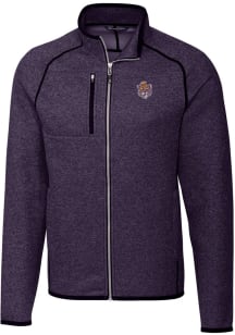 Cutter and Buck LSU Tigers Mens Purple Mainsail Medium Weight Jacket