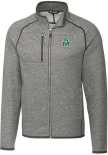 Cutter and Buck Marshall Thundering Herd Mens Grey Vault Mainsail Medium Weight Jacket