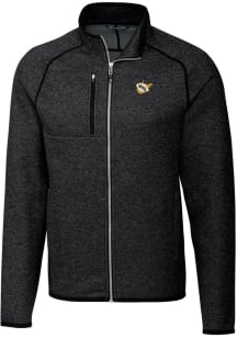 Cutter and Buck West Virginia Mountaineers Mens Grey Vault Mainsail Medium Weight Jacket