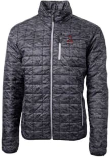 Cutter and Buck Alabama Crimson Tide Mens Black Vault Rainier PrimaLoft Printed Filled Jacket