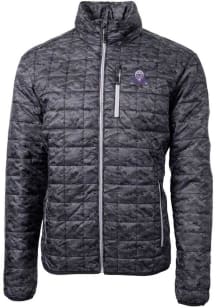 Cutter and Buck Northwestern Wildcats Mens Black Vault Rainier PrimaLoft Printed Filled Jacket