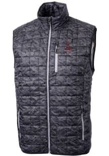 Cutter and Buck Alabama Crimson Tide Mens Black Rainier PrimaLoft Printed Design Sleeveless Jacket