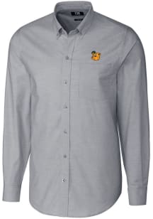 Cutter and Buck Baylor Bears Mens Charcoal Stretch Oxford Long Sleeve Dress Shirt