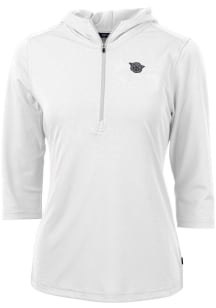 Cutter and Buck Cincinnati Bearcats Womens White Vault Virtue Eco Pique Hooded Sweatshirt