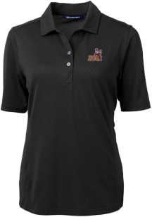 Cutter and Buck Arizona State Sun Devils Womens Black Virtue Eco Pique Short Sleeve Polo Shirt