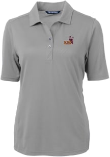 Cutter and Buck Arizona State Sun Devils Womens Grey Virtue Eco Pique Short Sleeve Polo Shirt