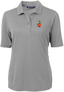 Cutter and Buck UCF Knights Womens Anthracite Virtue Eco Pique Short Sleeve Polo Shirt