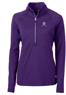 Cutter and Buck Northwestern Wildcats Womens Purple Adapt Eco Qtr Zip
