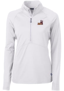 Cutter and Buck Arizona State Sun Devils Womens White Vault Adapt Eco Qtr Zip