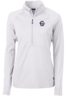 Cutter and Buck Penn State Nittany Lions Womens White Vault Adapt Eco Qtr Zip
