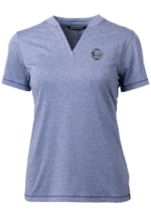 Cutter and Buck Penn State Nittany Lions Womens Navy Blue Forge Blade Short Sleeve T-Shirt