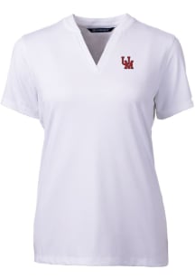 Cutter and Buck Ole Miss Rebels Womens White Forge Blade Short Sleeve T-Shirt