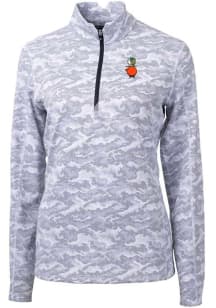 Cutter and Buck UCF Knights Womens Grey Traverse Camo Qtr Zip