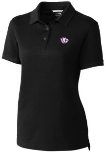 Cutter and Buck TCU Horned Frogs Womens Black Vault Advantage Pique Short Sleeve Polo Shirt