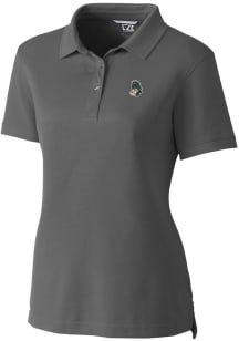 Cutter and Buck Michigan State Spartans Womens Grey Vault Advantage Short Sleeve Polo Shirt