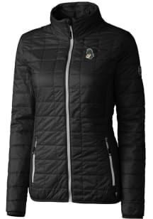 Cutter and Buck Michigan State Spartans Womens Black Vault Rainier PrimaLoft Filled Jacket