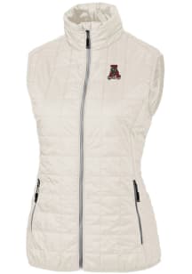 Cutter and Buck Alabama Crimson Tide Womens White Vault Rainier PrimaLoft Puffer Vest