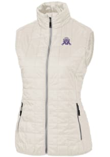 Cutter and Buck Northwestern Wildcats Womens White Vault Rainier PrimaLoft Vest