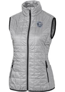 Cutter and Buck Penn State Nittany Lions Womens Grey Vault Rainier PrimaLoft Puffer Vest