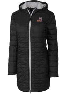 Cutter and Buck Arizona State Sun Devils Womens Black Rainier Primaloft Long Filled Jacket