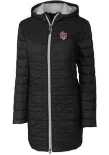 Cutter and Buck LSU Tigers Womens Black Rainier Primaloft Long Filled Jacket
