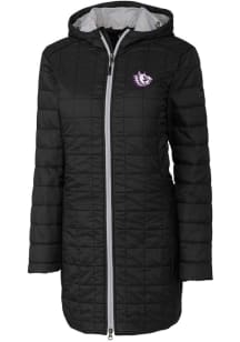 Cutter and Buck TCU Horned Frogs Womens Black Rainier Primaloft Long Filled Jacket