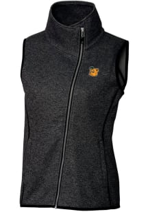 Cutter and Buck Baylor Bears Womens Grey Vault Mainsail Asymmetrical Vest