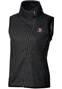 Cutter and Buck Florida State Seminoles Womens Grey Vault Mainsail Asymmetrical Vest