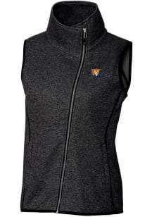 Cutter and Buck Illinois Fighting Illini Womens Grey Vault Mainsail Asymmetrical Vest