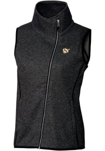 Cutter and Buck West Virginia Mountaineers Womens Grey Vault Mainsail Asymmetrical Vest