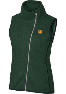 Cutter and Buck Baylor Bears Womens Green Mainsail Vest