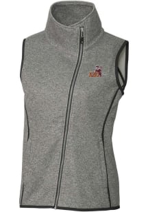 Cutter and Buck Arizona State Sun Devils Womens Grey Vault Mainsail Asymmetrical Vest