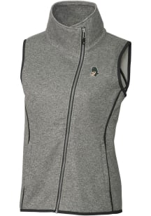 Cutter and Buck Michigan State Spartans Womens Grey Vault Mainsail Asymmetrical Vest