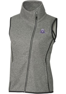 Cutter and Buck Northwestern Wildcats Womens Grey Vault Mainsail Asymmetrical Vest