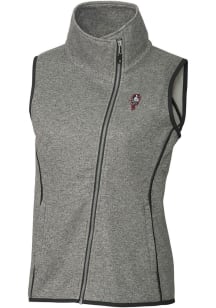 Cutter and Buck Ohio State Buckeyes Womens Grey Vault Mainsail Asymmetrical Vest
