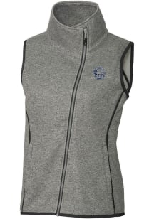 Cutter and Buck Penn State Nittany Lions Womens Grey Vault Mainsail Asymmetrical Vest