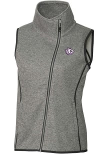 Cutter and Buck TCU Horned Frogs Womens Grey Vault Mainsail Asymmetrical Vest