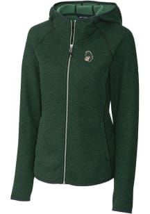 Cutter and Buck Michigan State Spartans Womens Green Mainsail Medium Weight Jacket