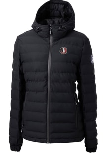 Cutter and Buck Florida State Seminoles Womens Black Vault Mission Ridge Repreve Filled Jacket